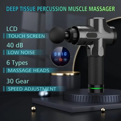 2023 Deep Tissue Massage Gun Portable Facial Muscle Massager Massage Pistool For Back Neck Body Muscle Pain Relieve