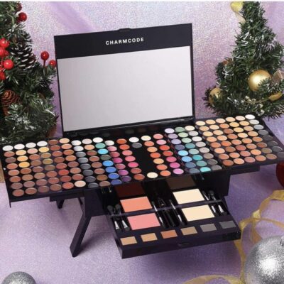 CHARMCODE All-in-One Makeup Kit : With 90 color shimmer eyeshadow, 90 color matter eyeshadow palette,2 color blushes,2 color face concealer powder, 6 color eyebrow powder, 6 eyes applicator,1 eyeliner pencil,