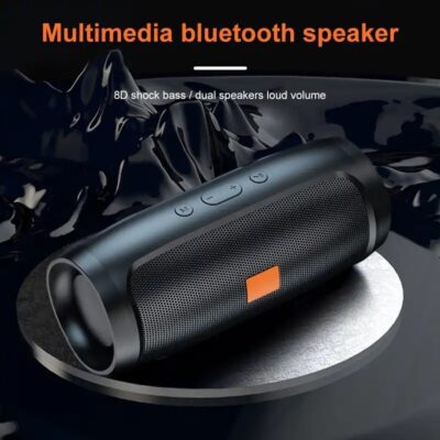 JTC Bluetooth Speaker Dual Speaker Stereo Outdoor Tfusb Playback Fm Voice Broadcasting Portable.