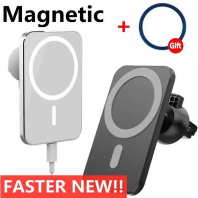 30W Magnetic Car Wireless Charger for Iphone15 14 13 12 Pro Max Car Charger Stand Macsafe Wireless Charger Air Vent Phone Hodler